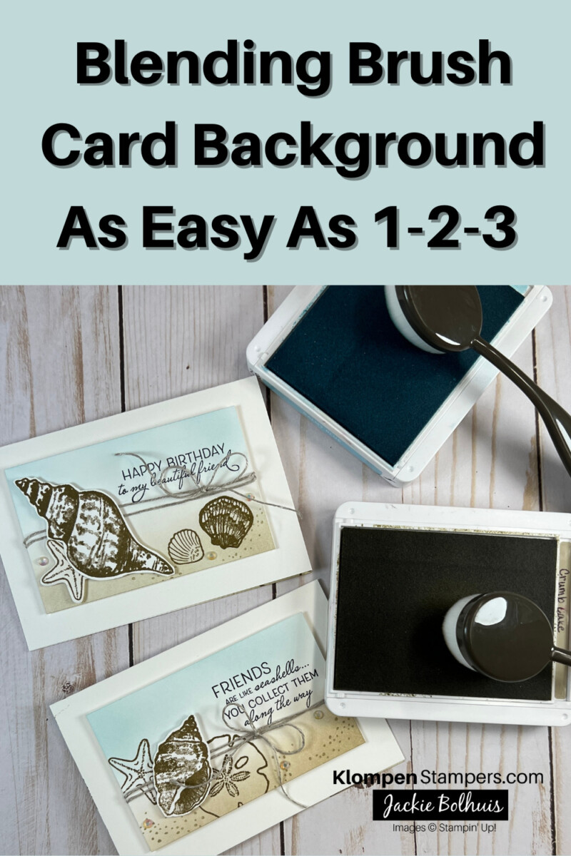 Blending Brush Card Background As Easy As 123 Easy Card Making