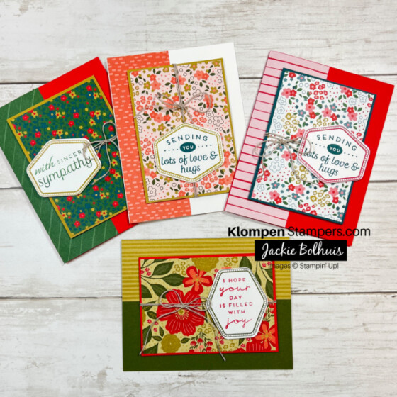 Use Card Templates To Make These 4 Easy Layouts - Klompen Stampers